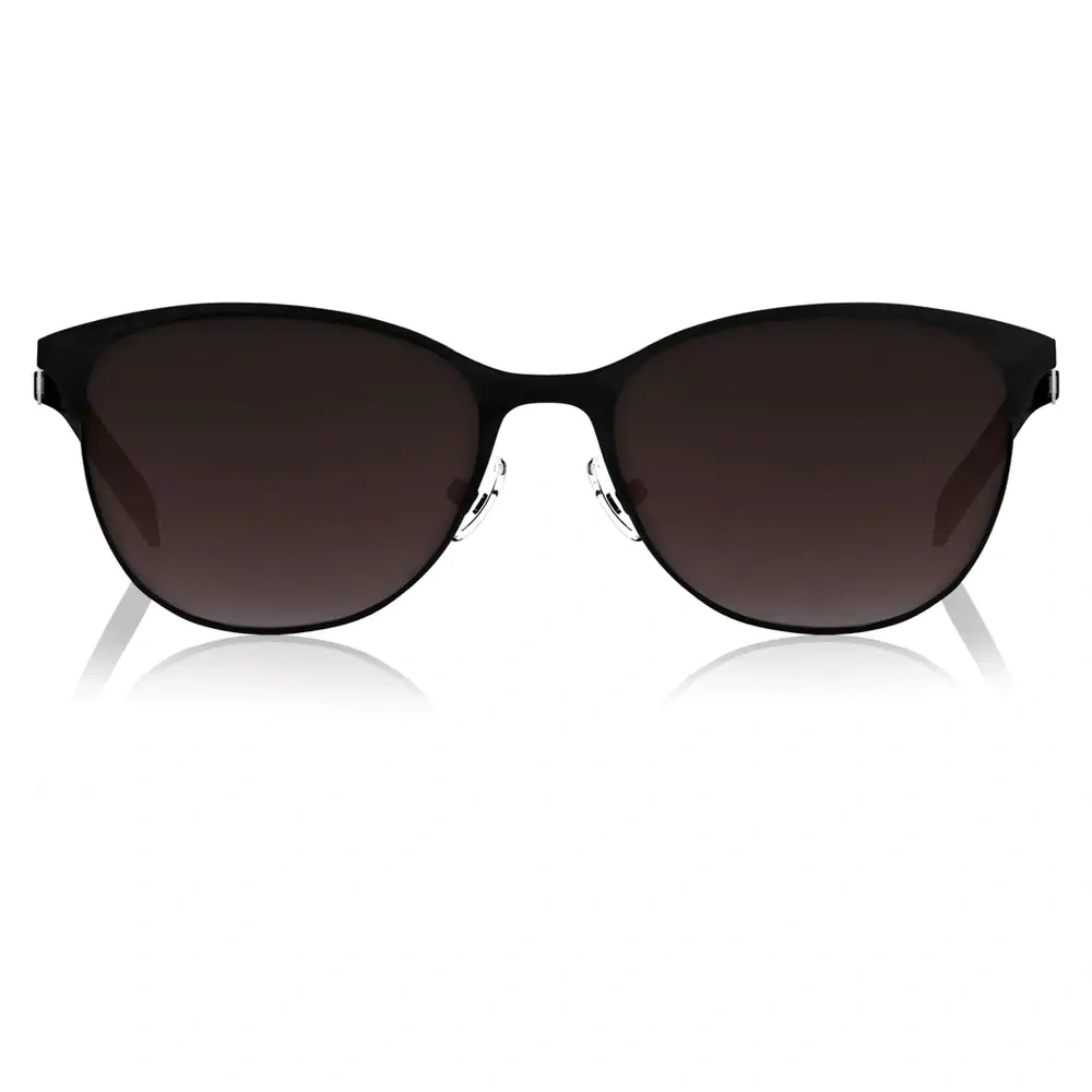 Square Shiny &amp; Matt Black 100% UV Protected Sunglasses for Guys-