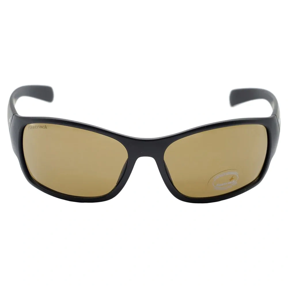 Brown Rimmed Sport Sunglasses for Guys-