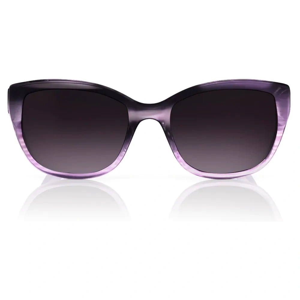 Square Shiny Purple Gradient Sunglasses for Girls-