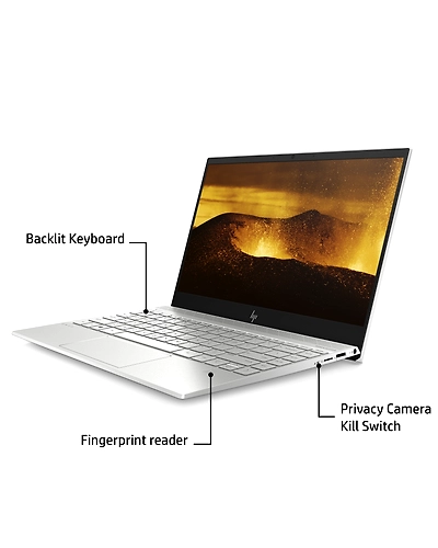 HP 13-aq1019tx  Core i5 10th Gen/8GB RAM/32GB Optane + 512GB SSD/33.78 cm (13.3”) FHD  display/NVIDIA GeForce MX250 + 2GB Graphics/Windows 10 Home/ Natural Silver-1