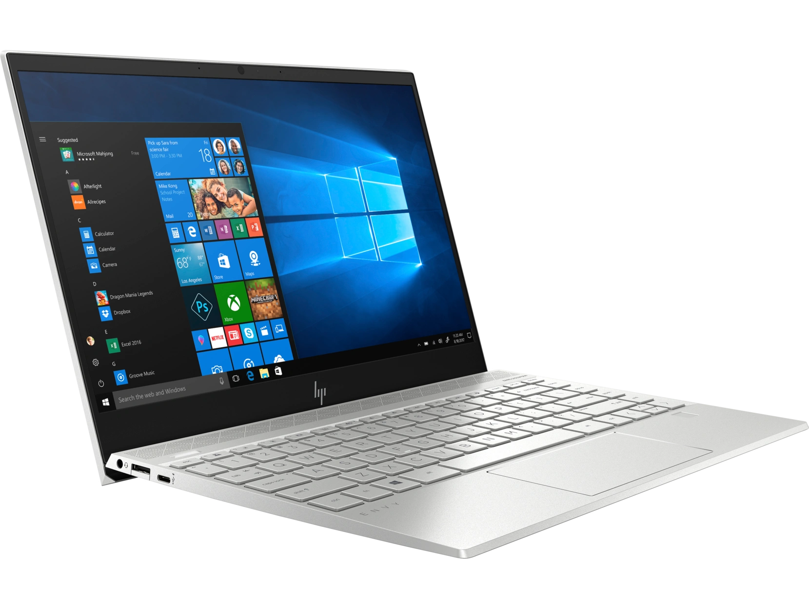 HP 13-aq1015tu Core i5 10th Gen/8GB RAM/32GB Optane + 512GB SSD/33.78 cm (13.3”) | FHD Display/Intel UHD Graphics/ Windows 10 Home/Natural Silver-