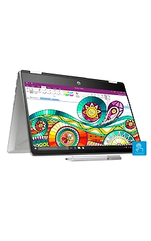 HP Pavilion x360 14-dh1025tx Core i5 10th Gen/8GB RAM/1TB HDD + 256GB SSD/35.56 cm (14"), FHD Display/NVIDIA GeForce MX130 + 2GB Graphics/Windows 10 Home/Mineral Silver