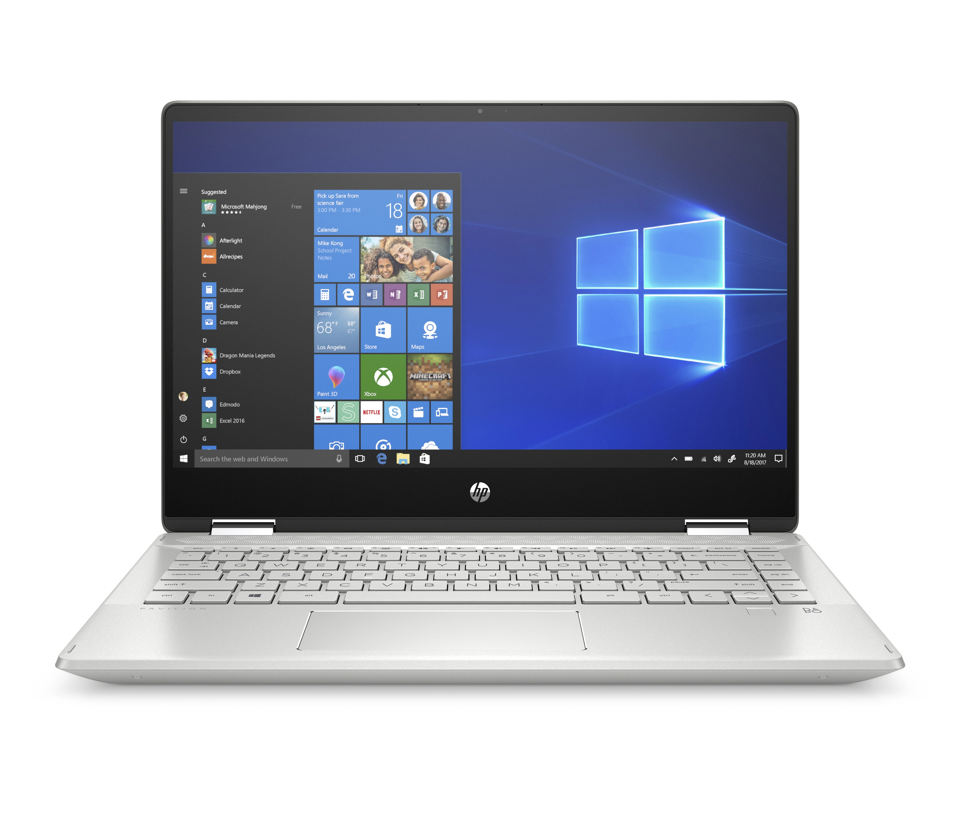 HP Pavilion x360 14-dh1025tx Core i5 10th Gen/8GB RAM/1TB HDD + 256GB SSD/35.56 cm (14&quot;), FHD Display/NVIDIA GeForce MX130 + 2GB Graphics/Windows 10 Home/Mineral Silver-1