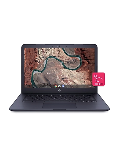 HP Chromebook 14-ca002tu  Celeron Dual Core Chrome/4GB RAM/64GB SSD + 100GB Cloud Storage/35.56cm Display/Intel HD 500 Graphics/Chrome OS/MS Office/ Chalkboard Grey-6YU23PA