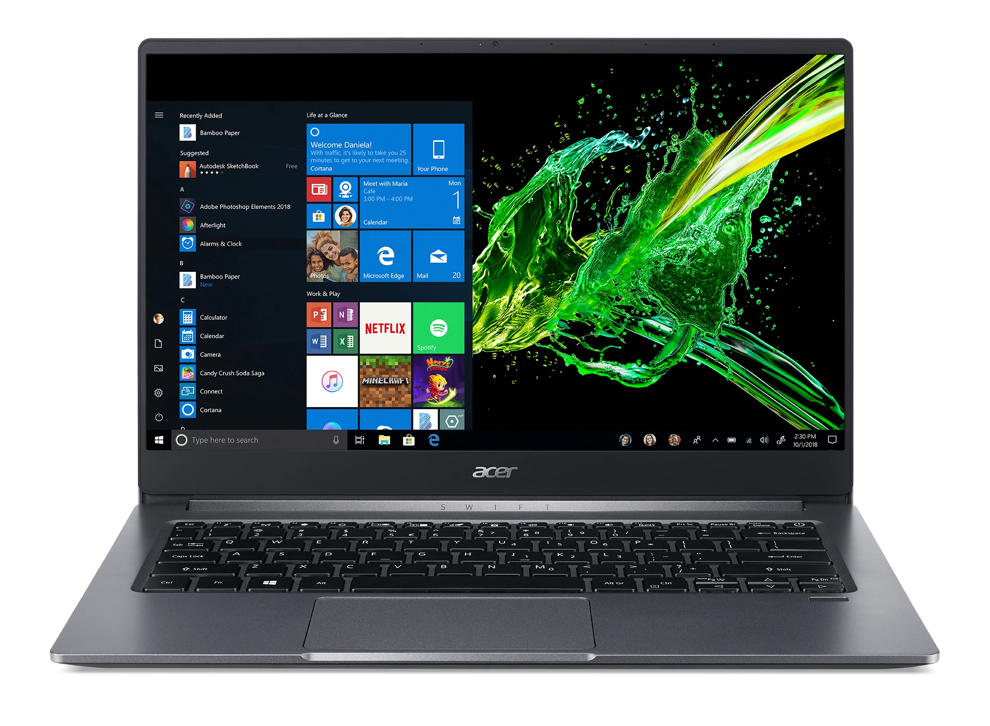 Acer  SF314-57G(Core i5 10th Gen/8GB/512GB SSD/Windows 10/Graphic Processor  NVIDIA GeForce MX250/Display Size 14 inches/Weight  1.19 Kg)-