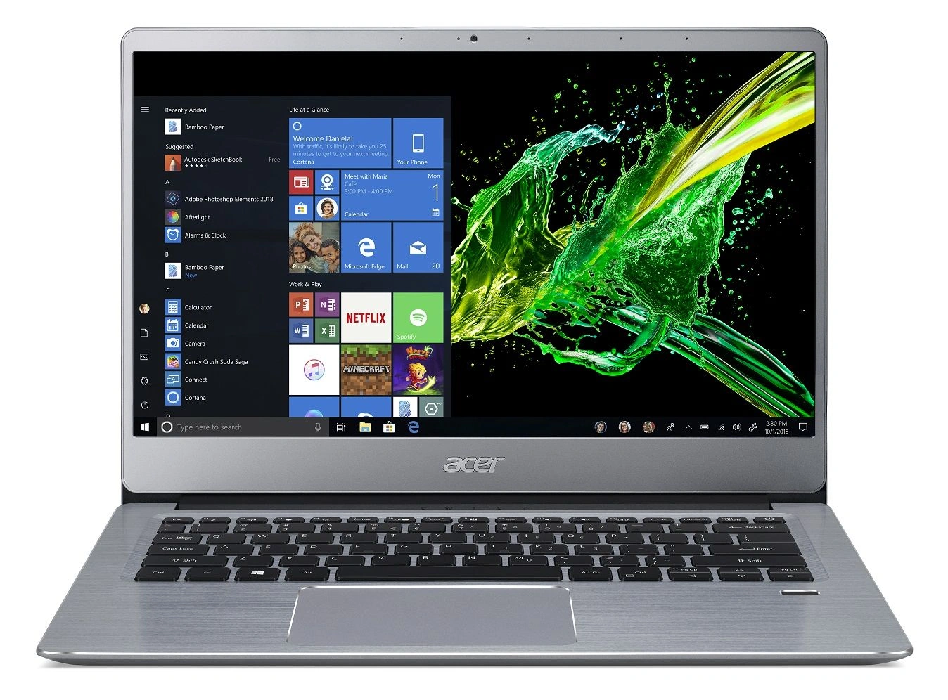 Acer SF314-41(AMD Athlon Dual Core/2.4 GHz/4 GB DDR4 RAM/1TB Hard Disk/AMD Radeon Vega 3/14 inche/, 1920 x 1080 pixels/Windows 10 OS)-