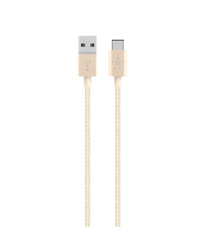 CABLE,PREMIUM,USB-C/USB-A MIX METALIC,4',GOLD-F2CU060bt04-GLD