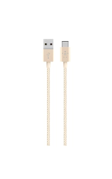 CABLE,PREMIUM,USB-C/USB-A MIX METALIC,4',GOLD