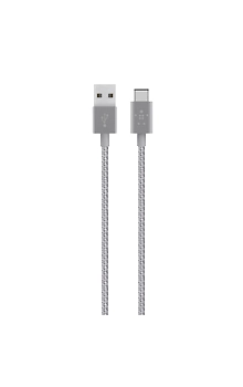 CABLE,PREMIUM,USB-C/USB-A MIX METALIC,4',GRAY