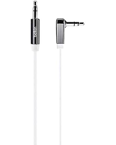 Belkin CABLE3.5MM AUDM/MFLATRT ANGLE 4FTWHT-AV10128qe04-WHT