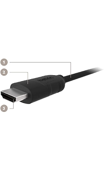 Belkin CABLE HDMI 10M W/ETHERNET BLK GLD