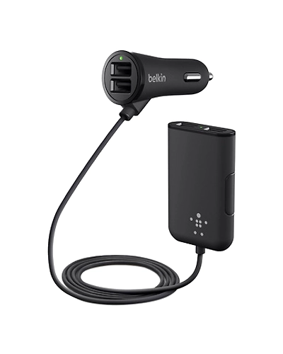 Belkin CAR CHRG/EXT HUB4 PORT 7.2A 6FT BLK-F8M935bt06-BLK