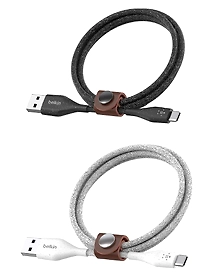 DURATEK PLUS LIGHTNING TO USB-C CABLE,4',WHT