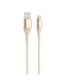 Belkin PREMIUM KEVLAR CAB 2.4A LTG 4FT GLD