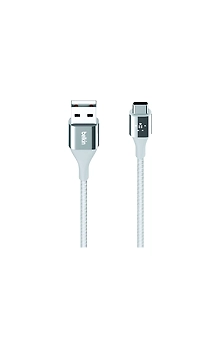 DURATEK CHARGE CABLE, USB-C TO USB-A,4 ,SILVER