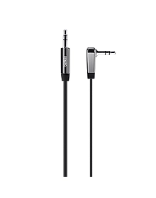 Belkin CABLE3.5MM AUDM/MFLATRT ANGLE 4FTBLK