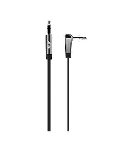Belkin CABLE3.5MM AUDM/MFLATRT ANGLE 4FTBLK-AV10128qe04-BLK