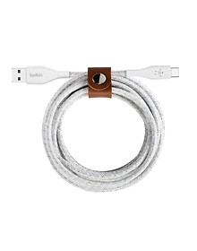 DURATEK PLUS USB-A to USB-C CABLE, STRAP, 4', BLK