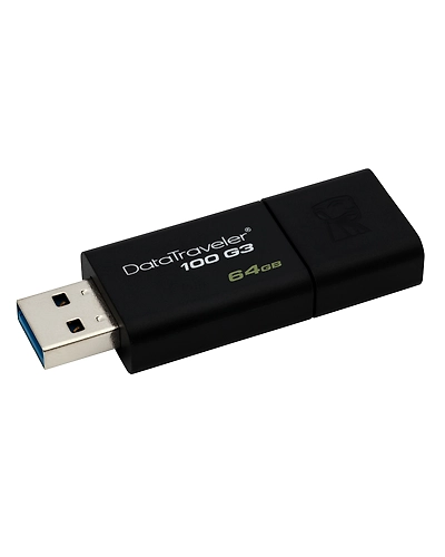 Kingston DataTraveler DT100 G3 128GB USB 3.0 Pen Drive (DT100G3/128GBIN)-740617249286