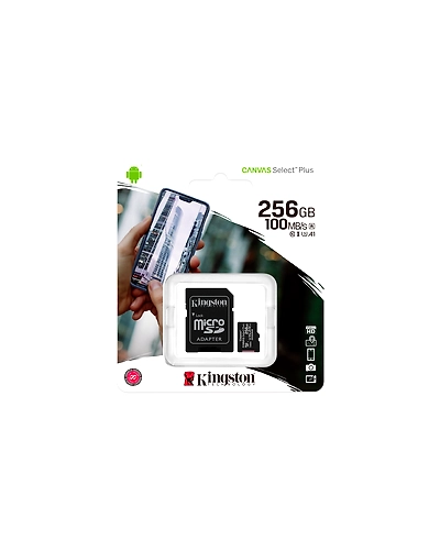 Kingston Canvas Select Plus 128GB microSD Card with Adapter (SDCS2/128GBIN)-1