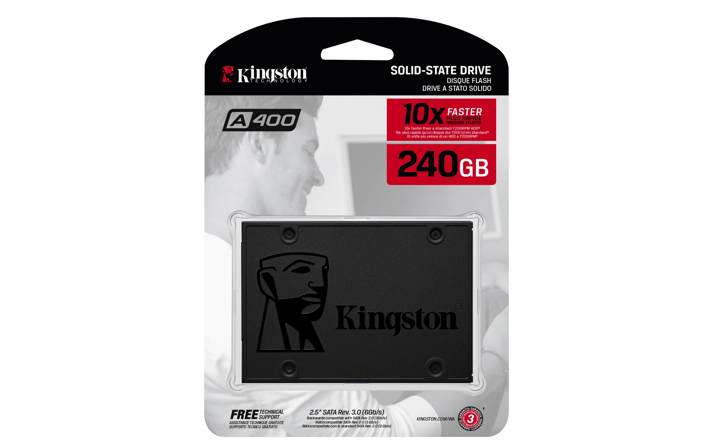 Kingston A400 series 2.5&quot; SATA 240GB SSD-