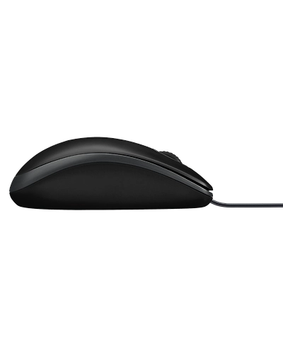 Logitech B100 Wired Optical Mouse  (USB, Black)-1