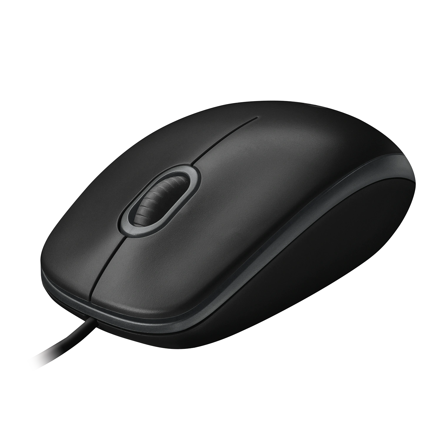 Logitech B100 Wired Optical Mouse  (USB, Black)-2