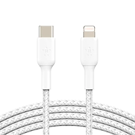 Belkin BRAIDED LIGHTNING TO USB-A CABLE 1M WHT