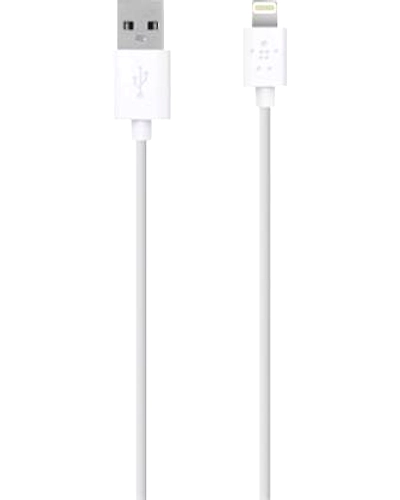Belkin SYNC/CHRG CABLE 2.4A LTG 4FT WHITE-F8J023bt04-WHT