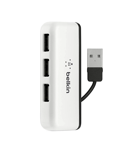 Belkin USB 2.0 4-PORT TRAVEL HUB (New FOB)-F4U021bt