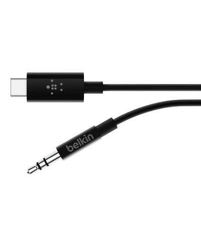 Belkin USB-C TO 3.5 MM AUDIO CABLE, 3', BLK-F7U079bt03-BLK