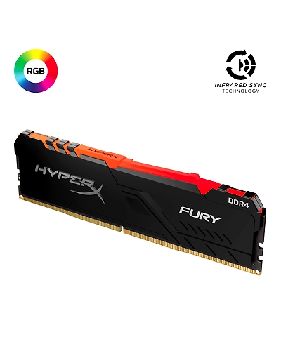 HyperX HX424C15FB3A-8, 8GB 2400MHz DDR4 CL15 DIMM 1Rx8 HyperX FURY RGB -HX424C15FB3A-8