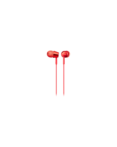 SONY MDR-EX155AP EAR PHONES-MDR-EX155AP-Red