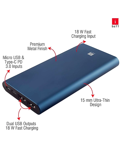 iBall 10000QCPD Power Bank-2