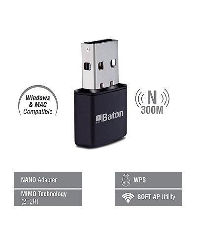 iBall iB-WUA300NM Wireless-N USB Adapter 300M-1