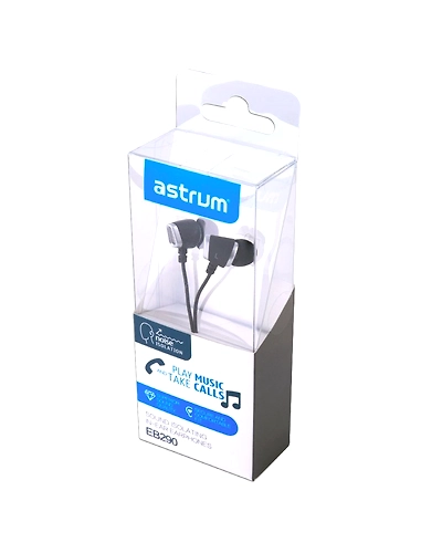 Astrum EB290 Black/Silver/Mobile Wired Earphone-2