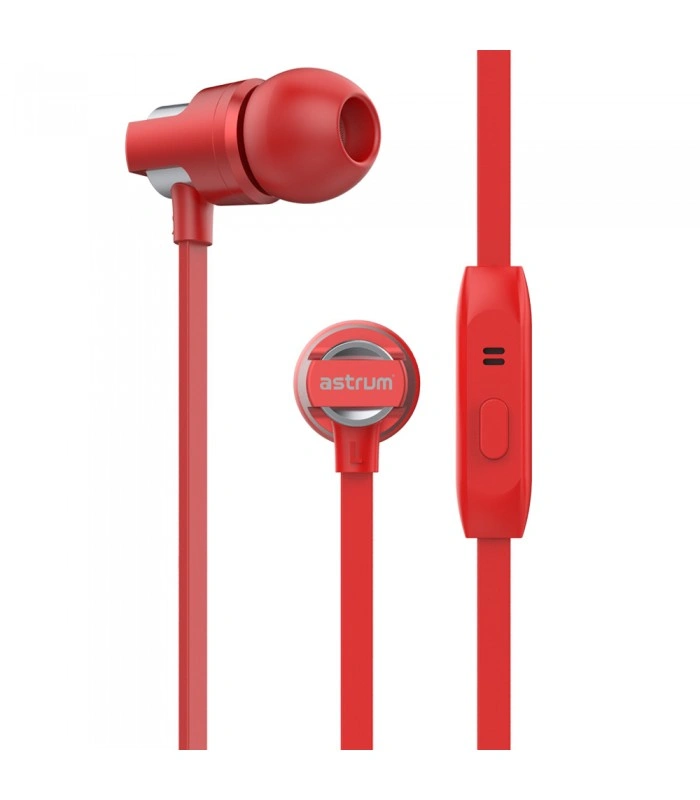 Astrum EB410  Grey+Silver/Red+Silver/Mobile Wired Earphone-