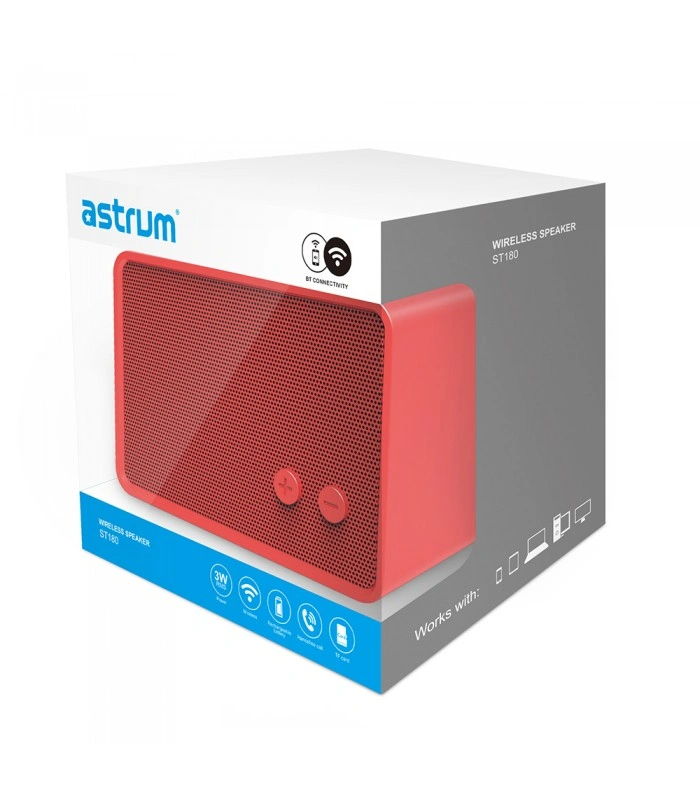 Astrum  ST180/Black/Red/Blue/Gray/Bluetooth Speakers-