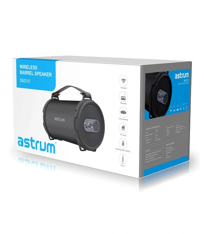 Astrum  SM310/Black/Wireless Barell Speakers-2