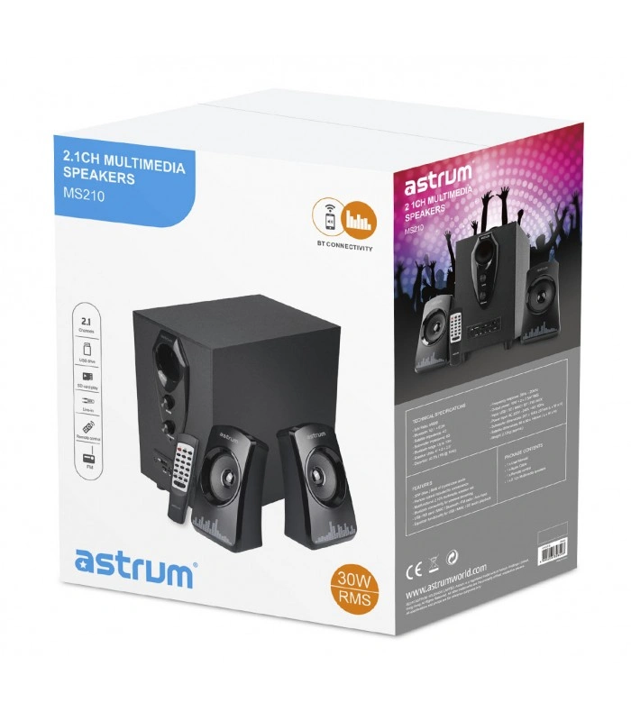 Astrum  ST340/Black + Gery/Wireless Barell Speakers-1