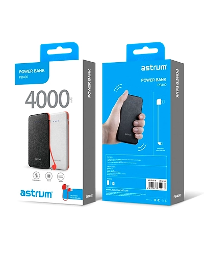 Astrum  PB400/Black/White/Powerbank-Black-1