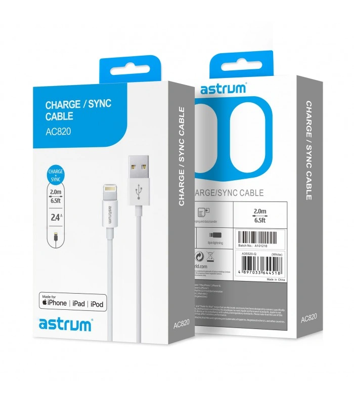 Astrum  AC820/Glossy White/Mobility Premium Cables-1