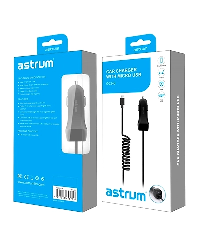 Astrum  CC300/Black/USB Car Chargers-1
