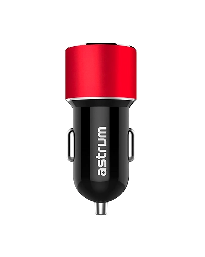 Astrum  CC340/ Black/Black + Blue/Black + Red/USB Car Chargers-CC340_Red