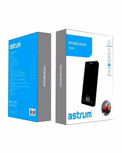 Astrum  WS050/Digital Kitchen Scale/Black/Weighing Scale-2