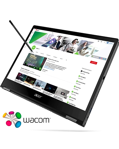 Acer  Spin 3 SP314-54N  Core i5-1035G4/8GB/512GB PCIe NVMe SSD/14&quot; FHD IPS Touch panel w/Active Stylus-BLK/Intel Iris Plus Graphics G4/Windows 10 H&amp;S/Pure Silver-2