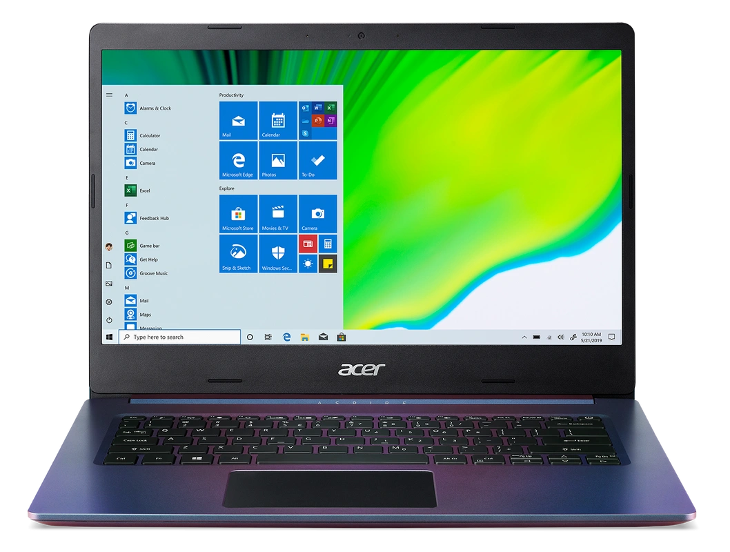 Acer  Aspire 5 Slim A514-53  Core i3-1005G1/4GB/32GB Optane Memory + 512GB SSD/14&quot;FHD IPS/Intel® UHD Graphics/Windows 10/Magic Purple-