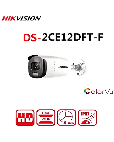 Hikvision  DS-2CE12DFT-F  2MP Turbo HD Fixed White Light ColorVu Bullet camera-1