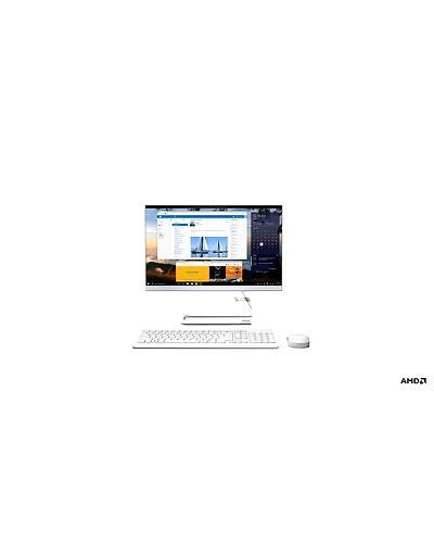 Lenovo Ideacentre AIO 3 22ADA05  Ryzen 3 Dual Core/8GB DDR4/1TB/21.5 Inch Screen/AMD Radeon Graphics/Windows 10 Home/with MS Office /Foggy White-F0EX009GIN