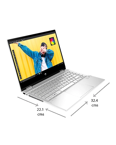 HP Pav x360 14-dw1037TU 11th Gen i3-1115G4/8GB/512GB SSD/14&quot; FHD Touch IPS, Anti Glare/Intel UHD Graphics/W10 MSO H &amp; S 2019/Narrow Bezel/250 nits-2R2H4PA